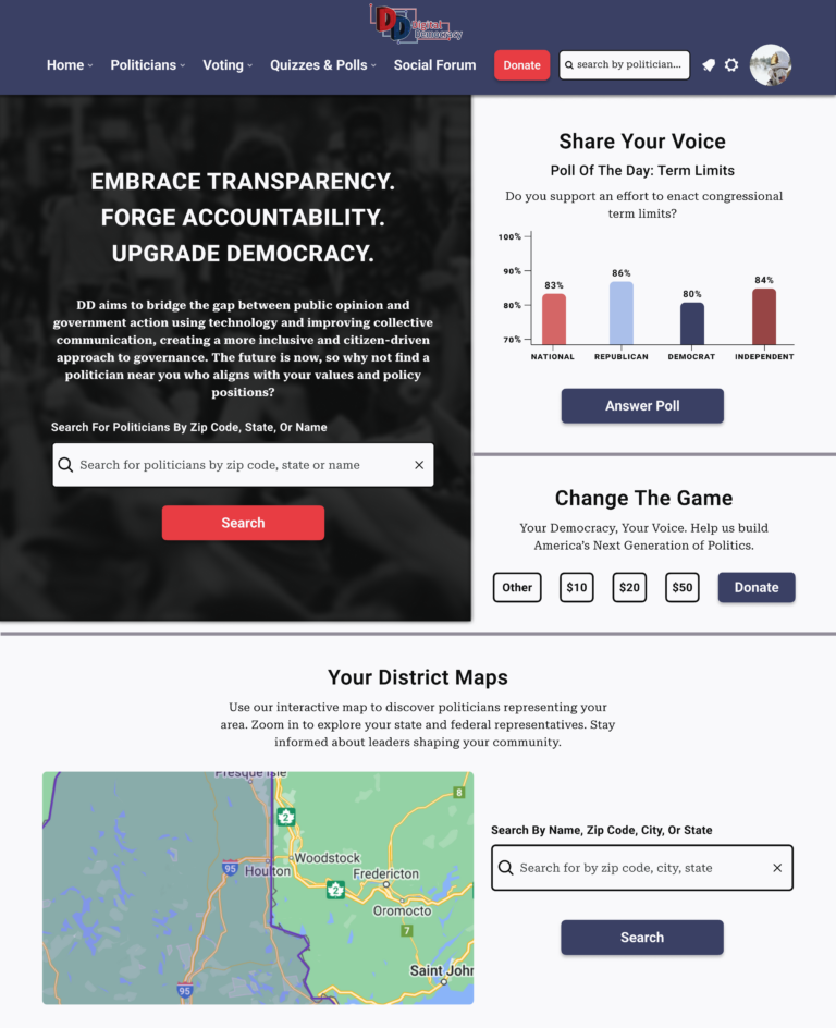 Digital Democracy Home Page - Part 1